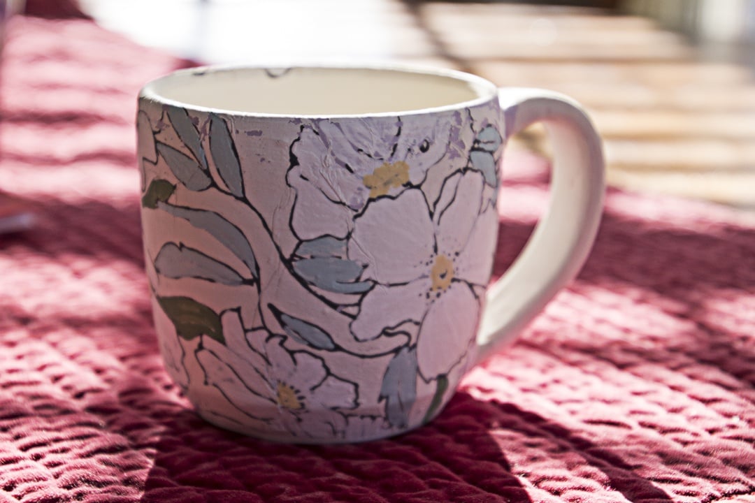 CloverandLu - Southern Belle Floral Mug - student project