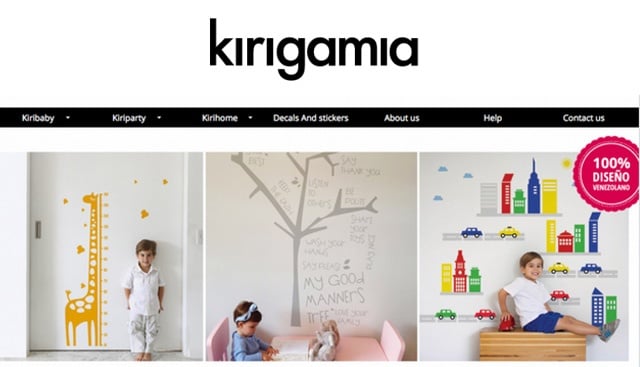 Kirigamia - Modern decals for kids and family - student project