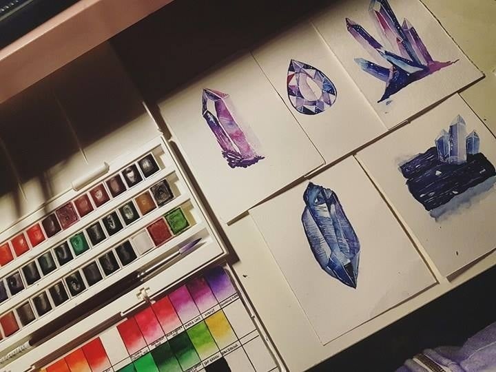 Crystals and gems! - student project