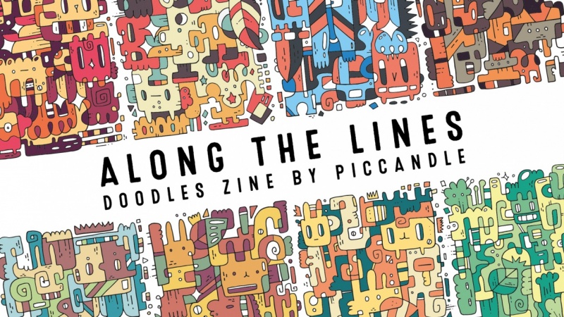 Along the Lines | Colorful Doodles Zine