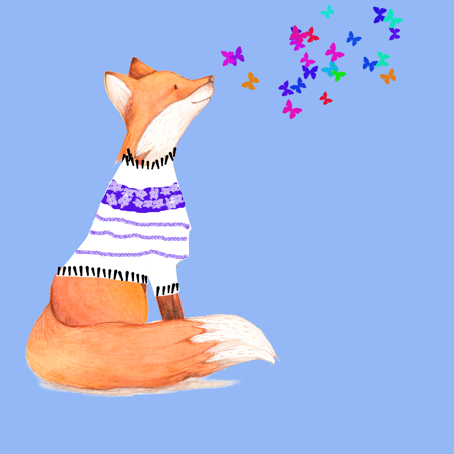 Fox with Sweatter - student project