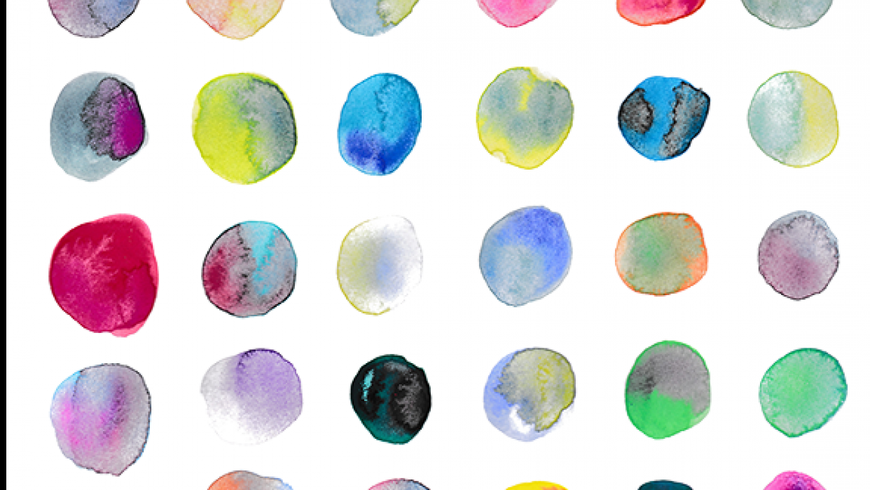 Watercolor Circles - student project