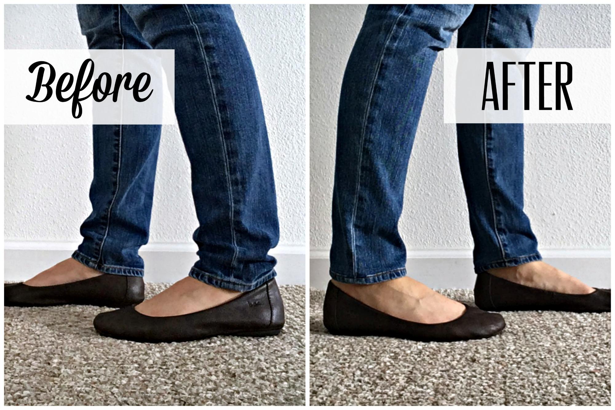 shortening jeans keeping original hem