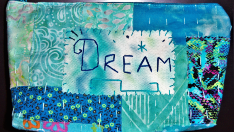 my scrap collage-kantha style