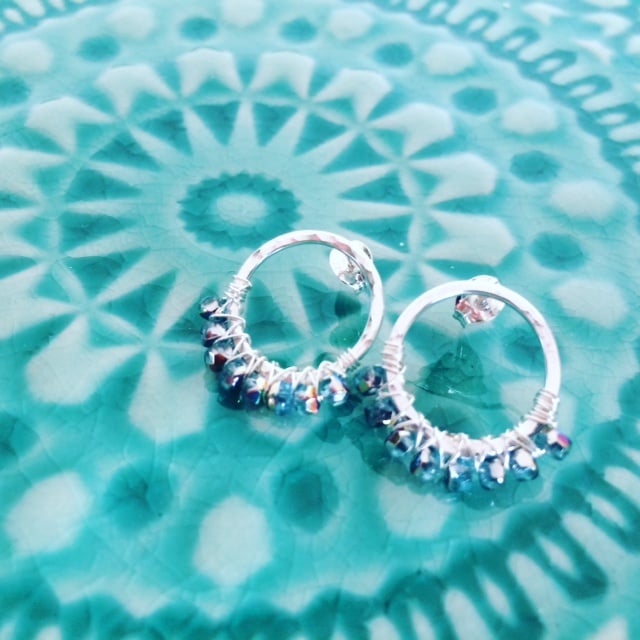 Hammered Loop earrings - student project