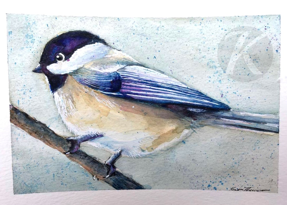 Black-capped Chickadee & Loon