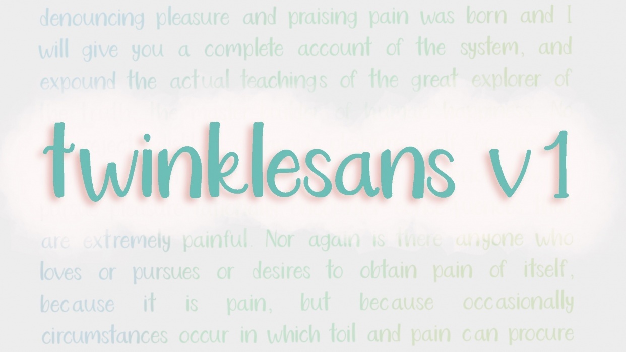 twinklesans v1 - student project