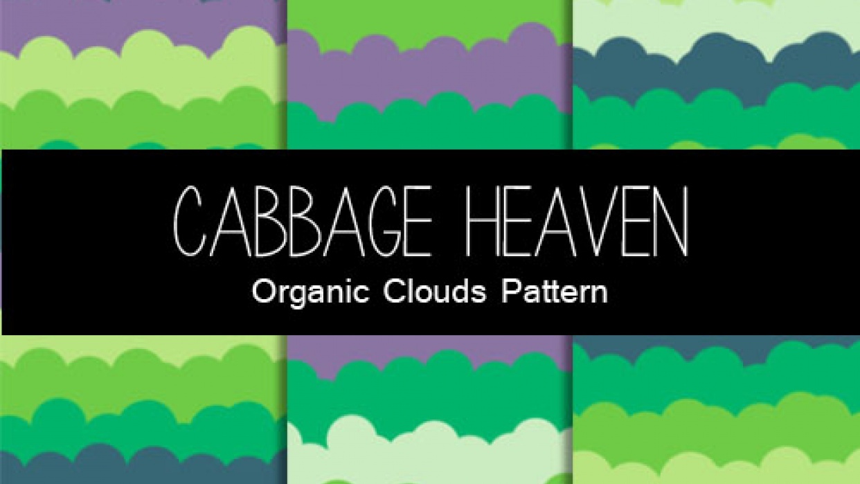 Cabbage Heaven organic pattern - student project