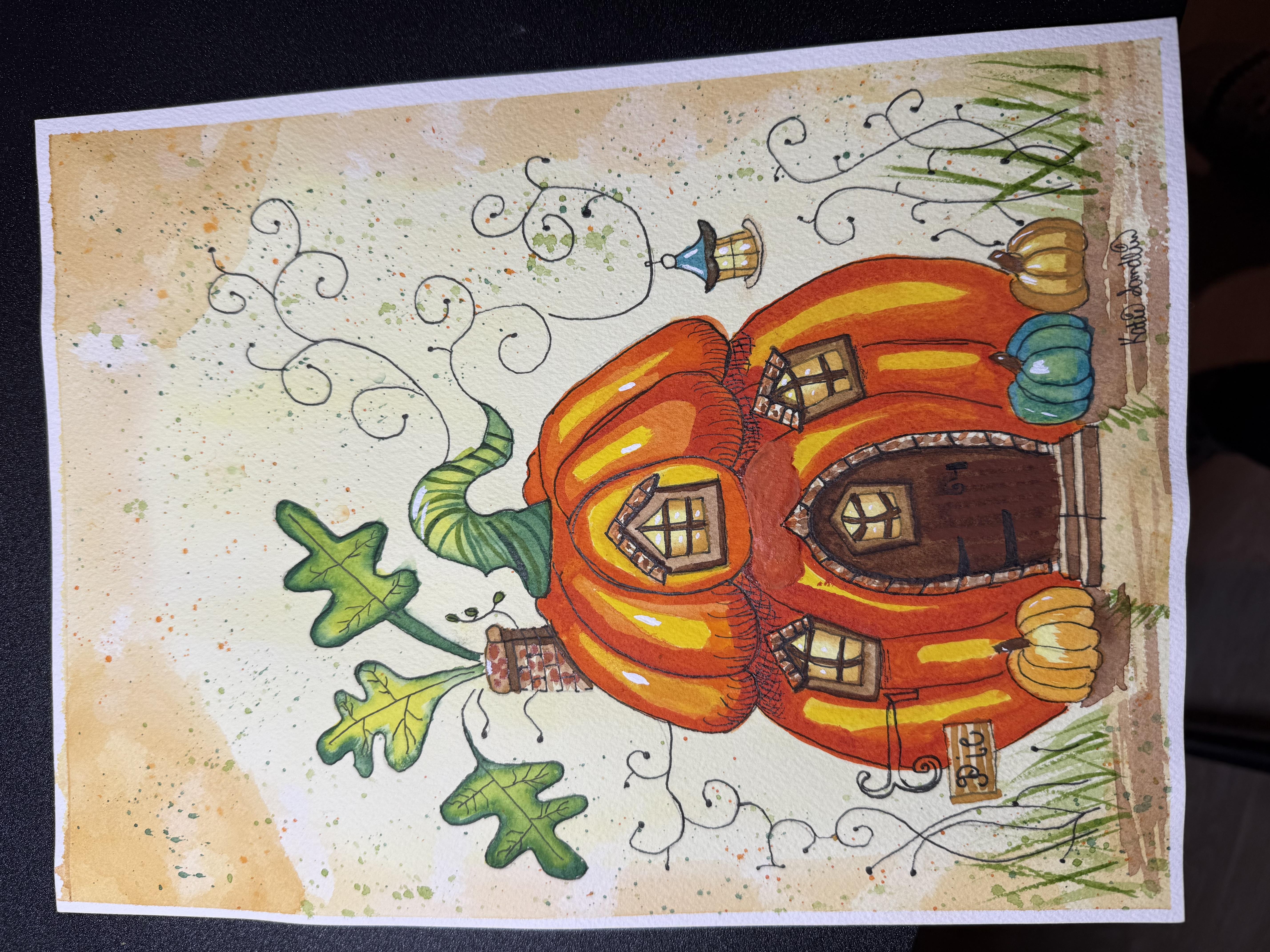 Whimsical Pumpkin Cottage - student project