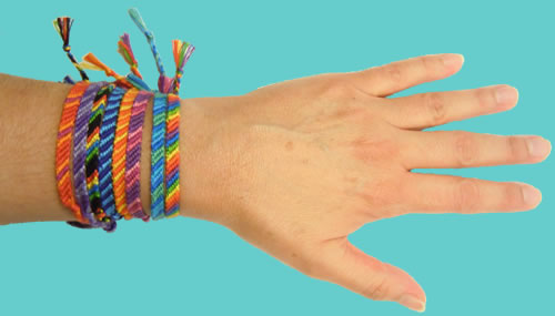 My Reverse Candy Stripe Bracelets Skillshare Projects