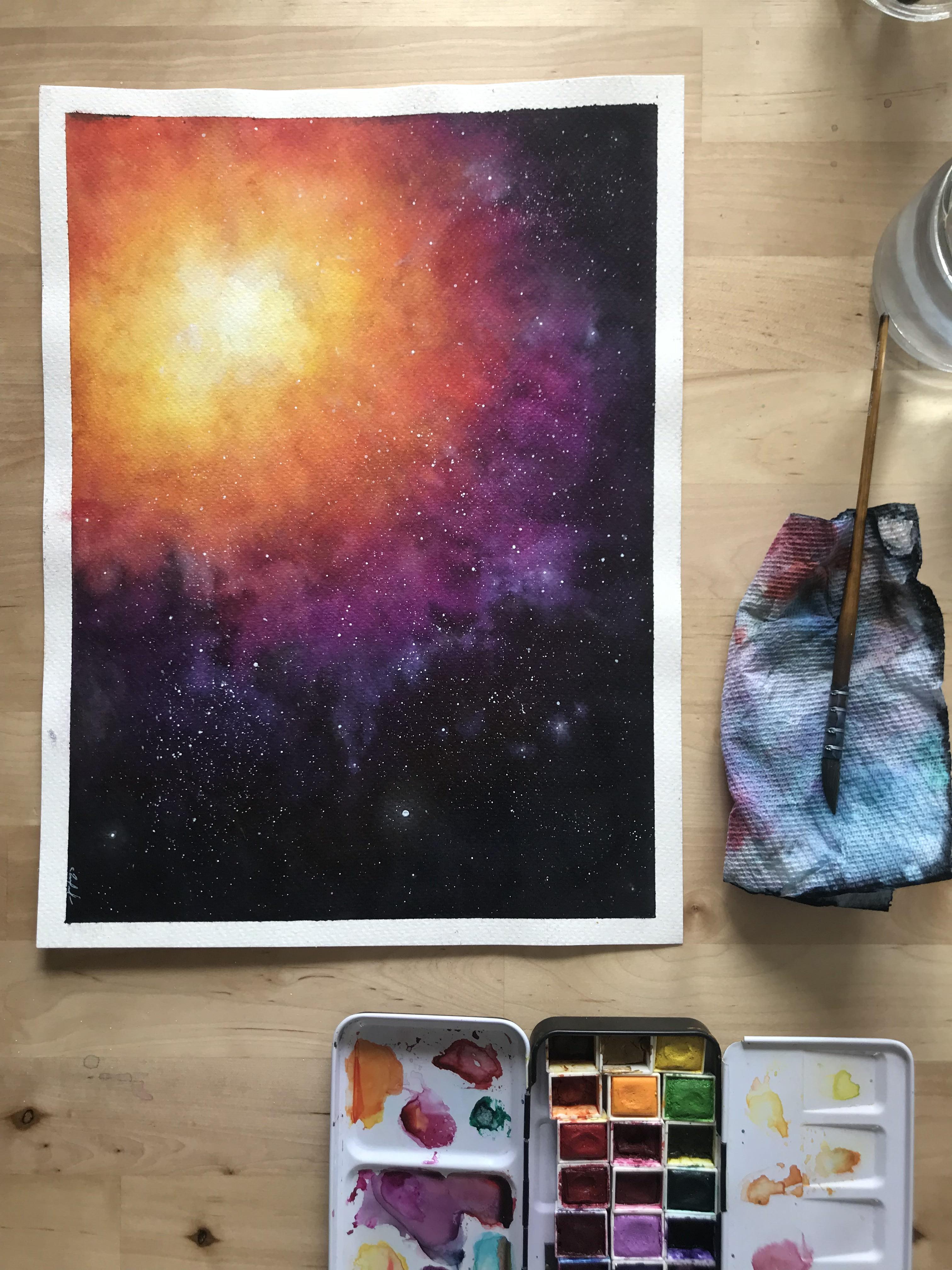 Nebulas with pastels!