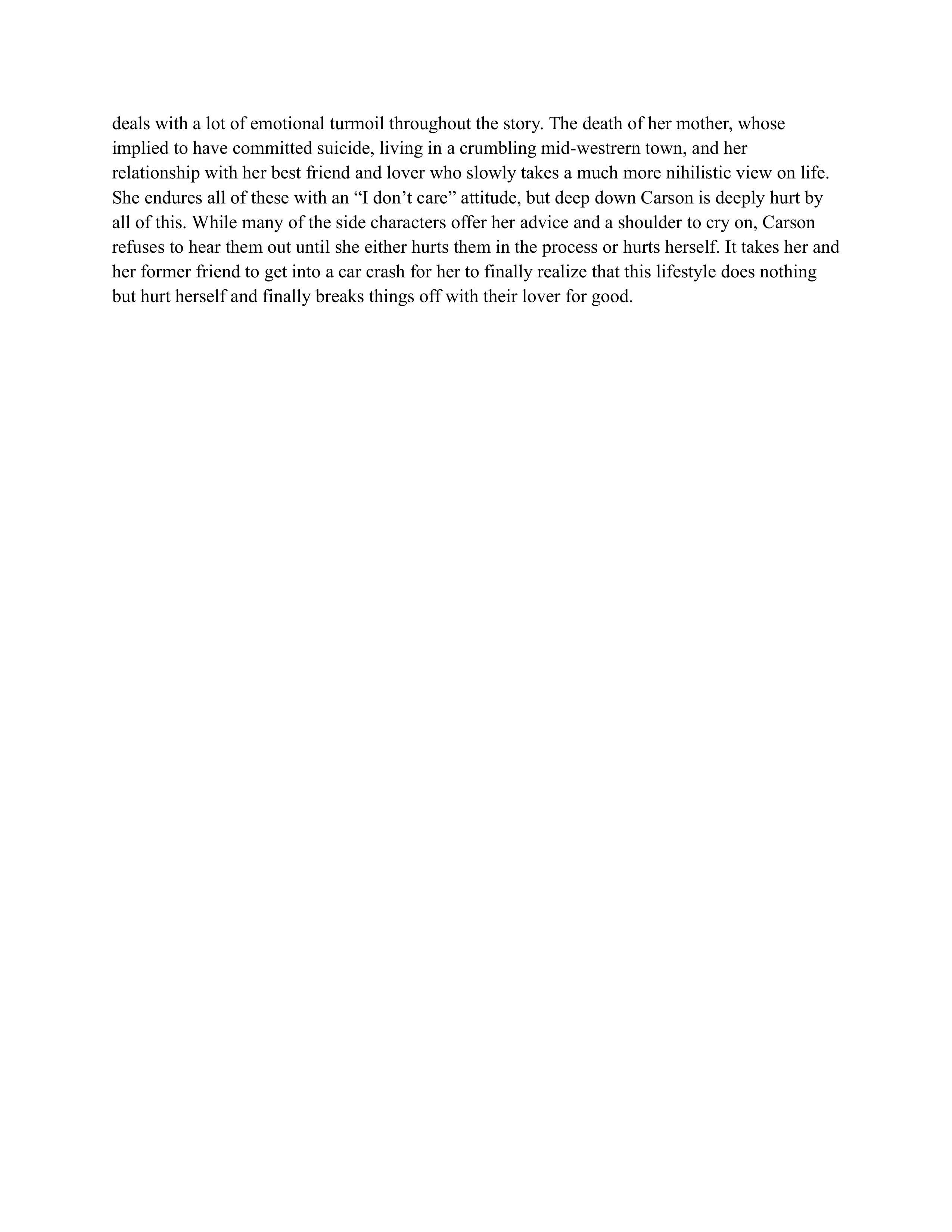 Three Exercises: Comparisons - student project