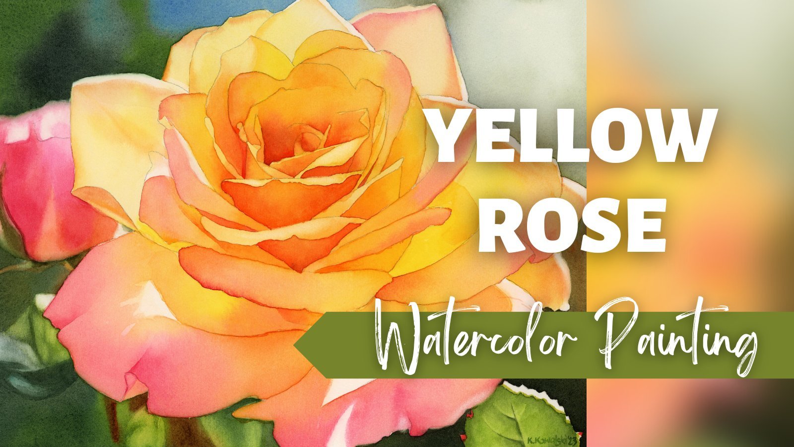 Mastering Yellow Roses in Watercolor, Chris