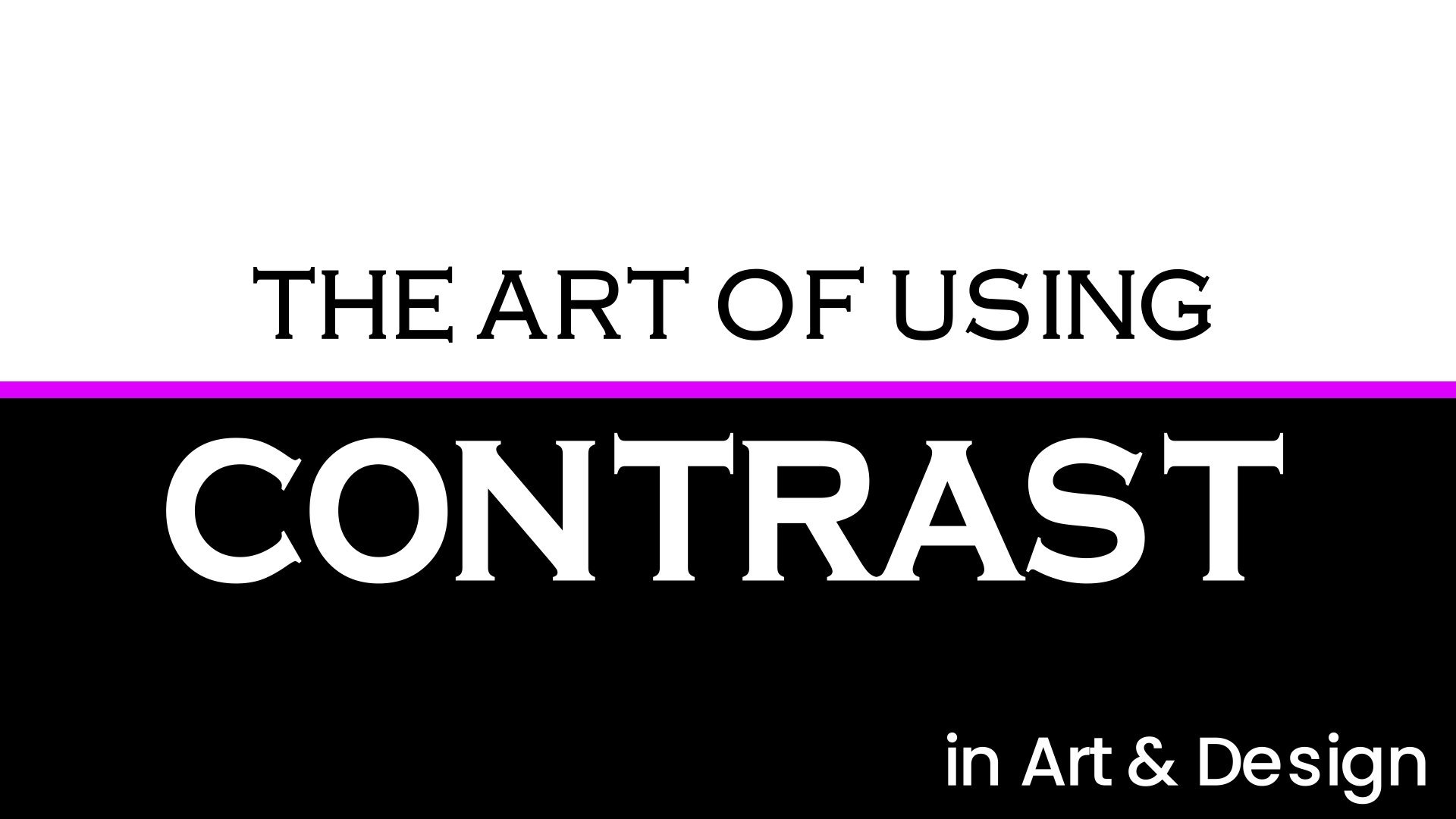 contrast art design