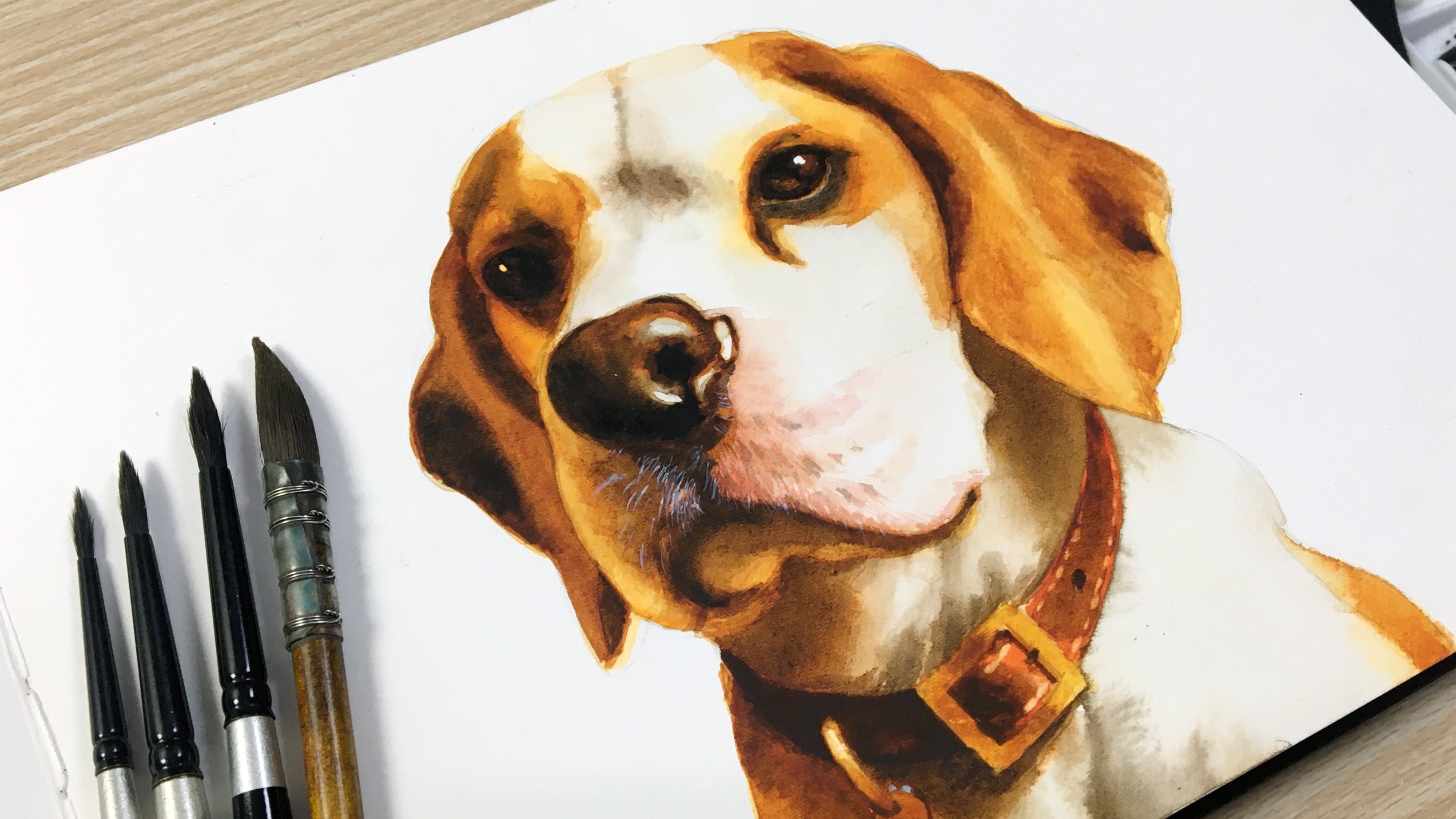 realistic watercolor animal paintings