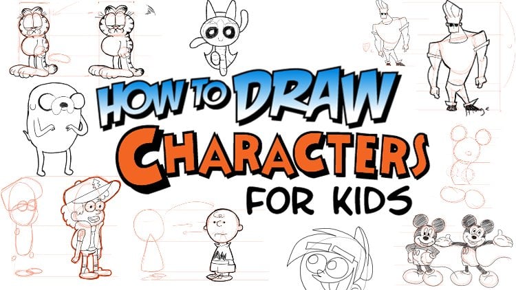 how to draw step by step characters