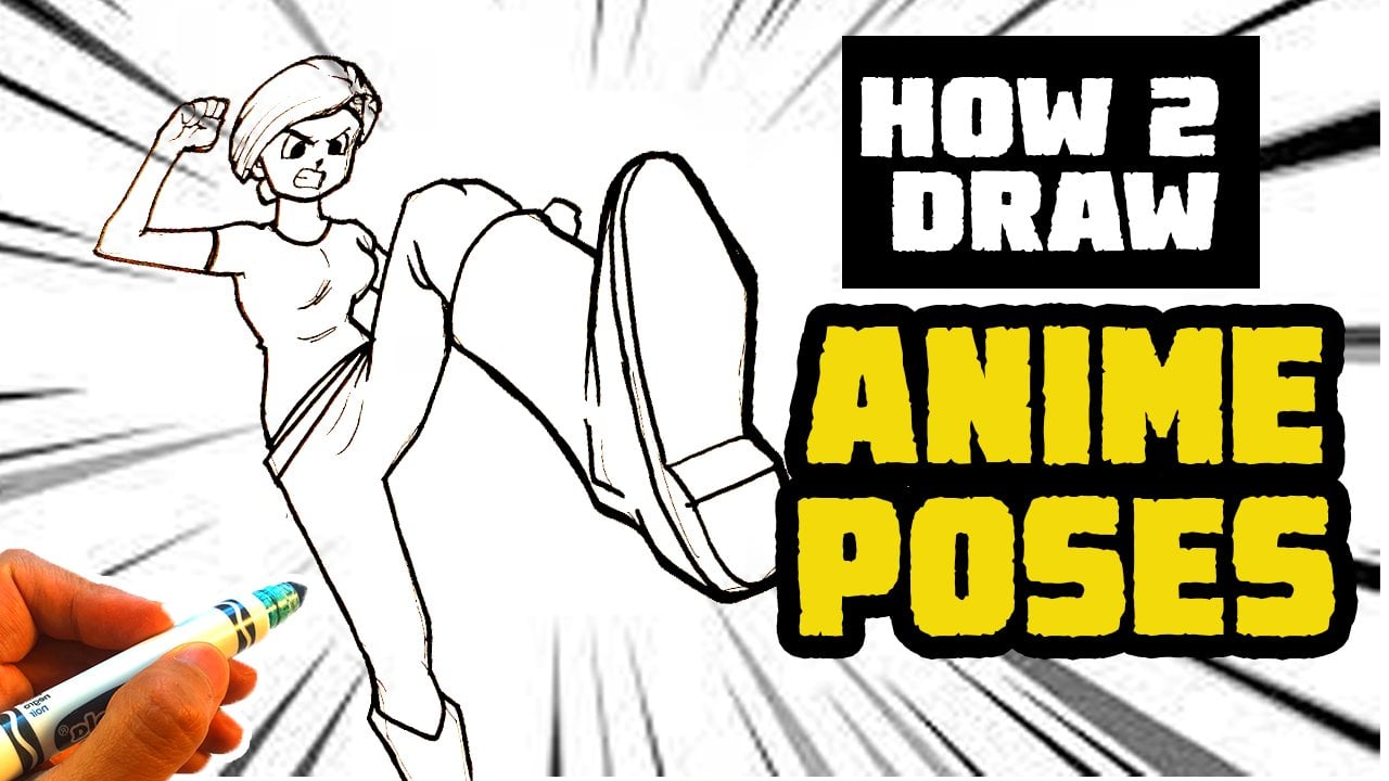 How to Draw Hands and Upper Body Movements Poses Anime Manga Art