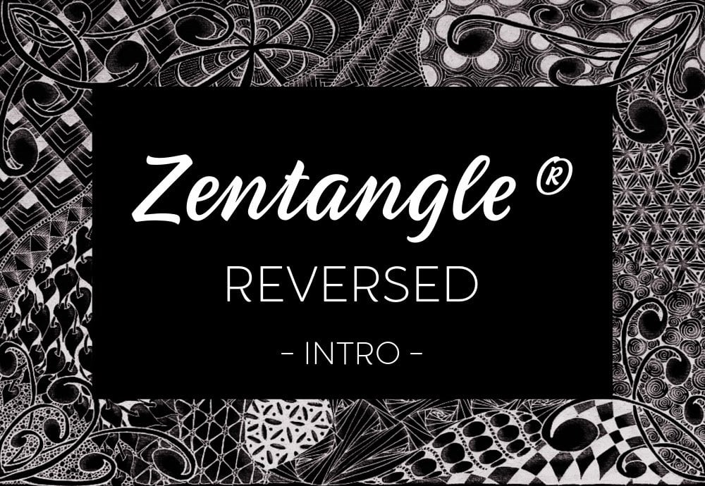 Reverse Coloring Book For Beginners. Zentangle Edition: We've Got Colors,  You've Got Lines to Trace! Zentangle Patterns Coloring Book in Reverse