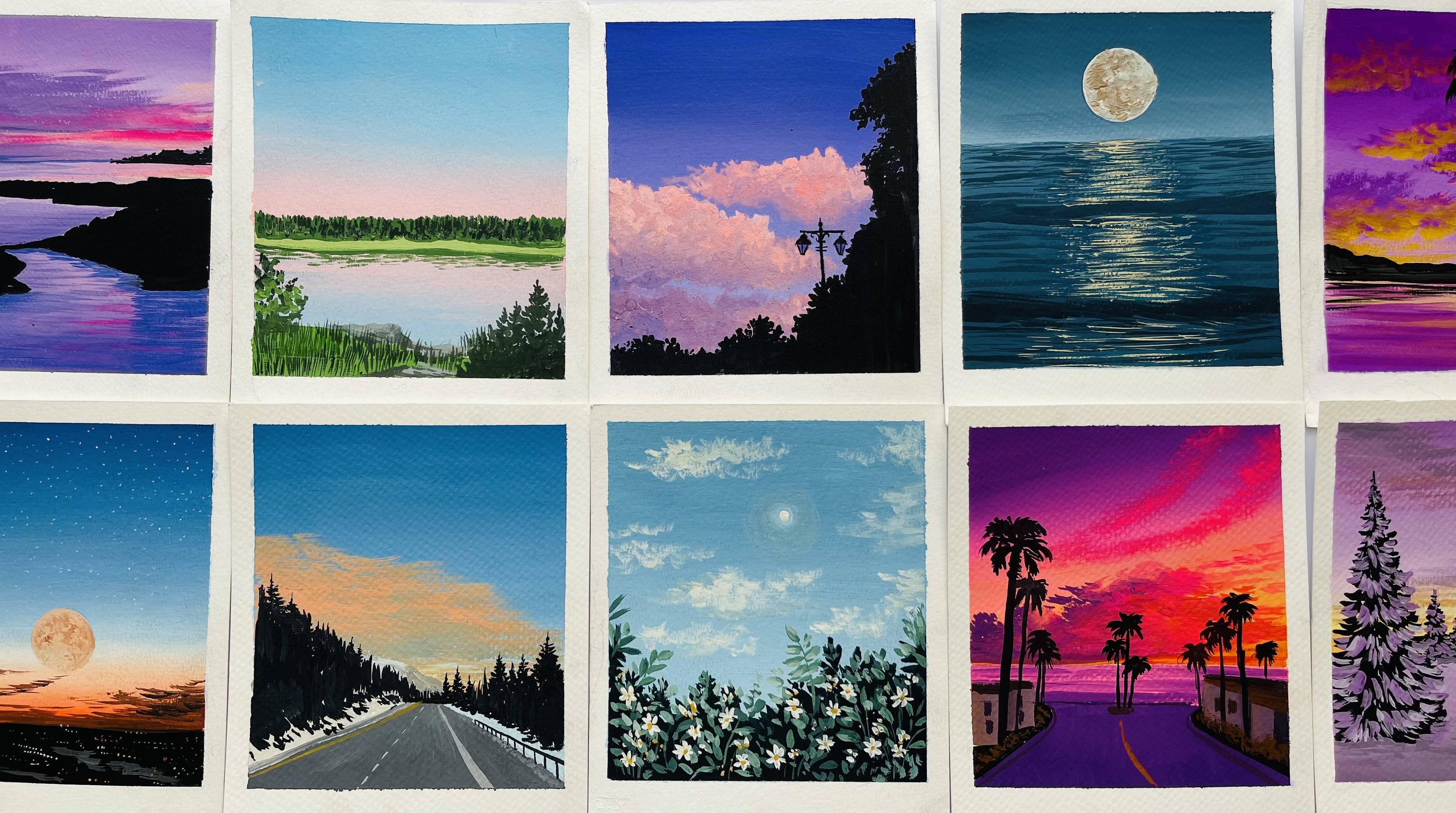 Online Course: Learn to paint glowing beach landscapes with gouache from  Skillshare