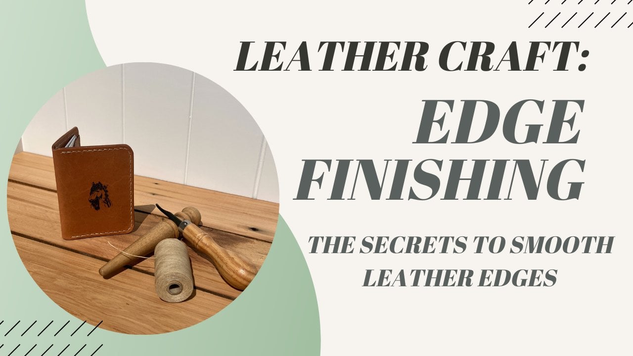 Leather edge finishing, Leathercraft supplies, Leather Burnish