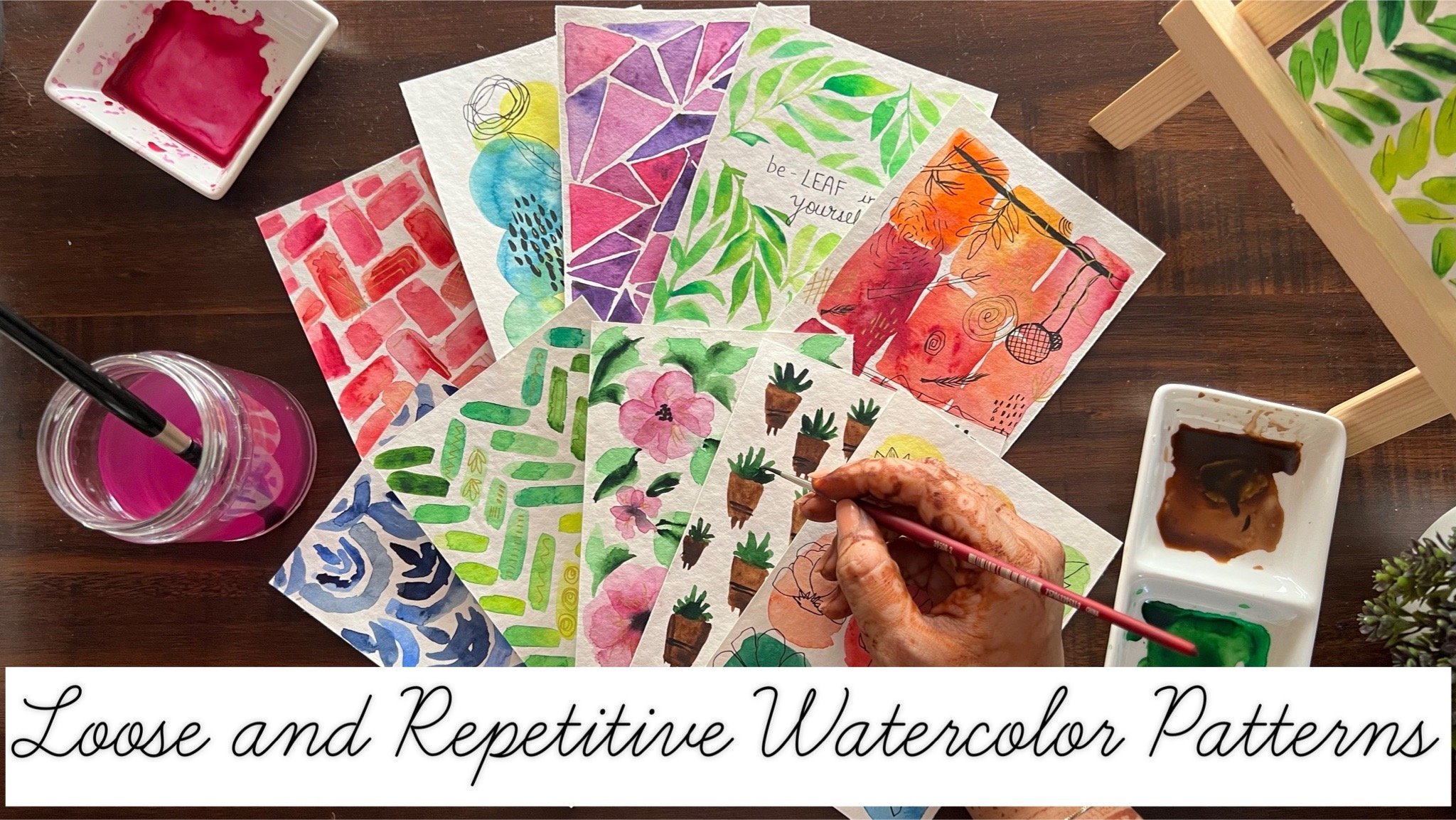 Loose and Repetitive Watercolor Patterns - A 10 Day Journey with Art  Therapy, Umashree Taparia