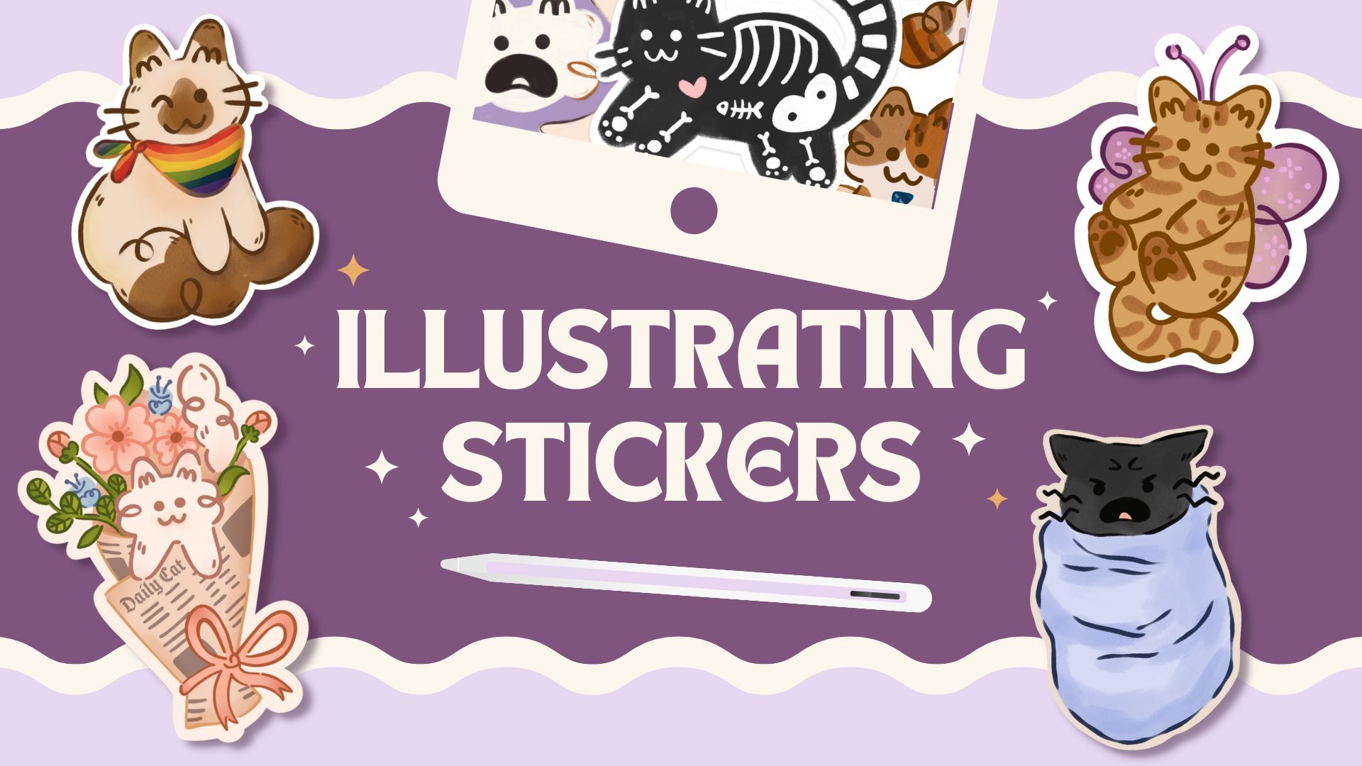 Merchandising Your Artwork: Digital Illustration for Stickers | Taylor ...