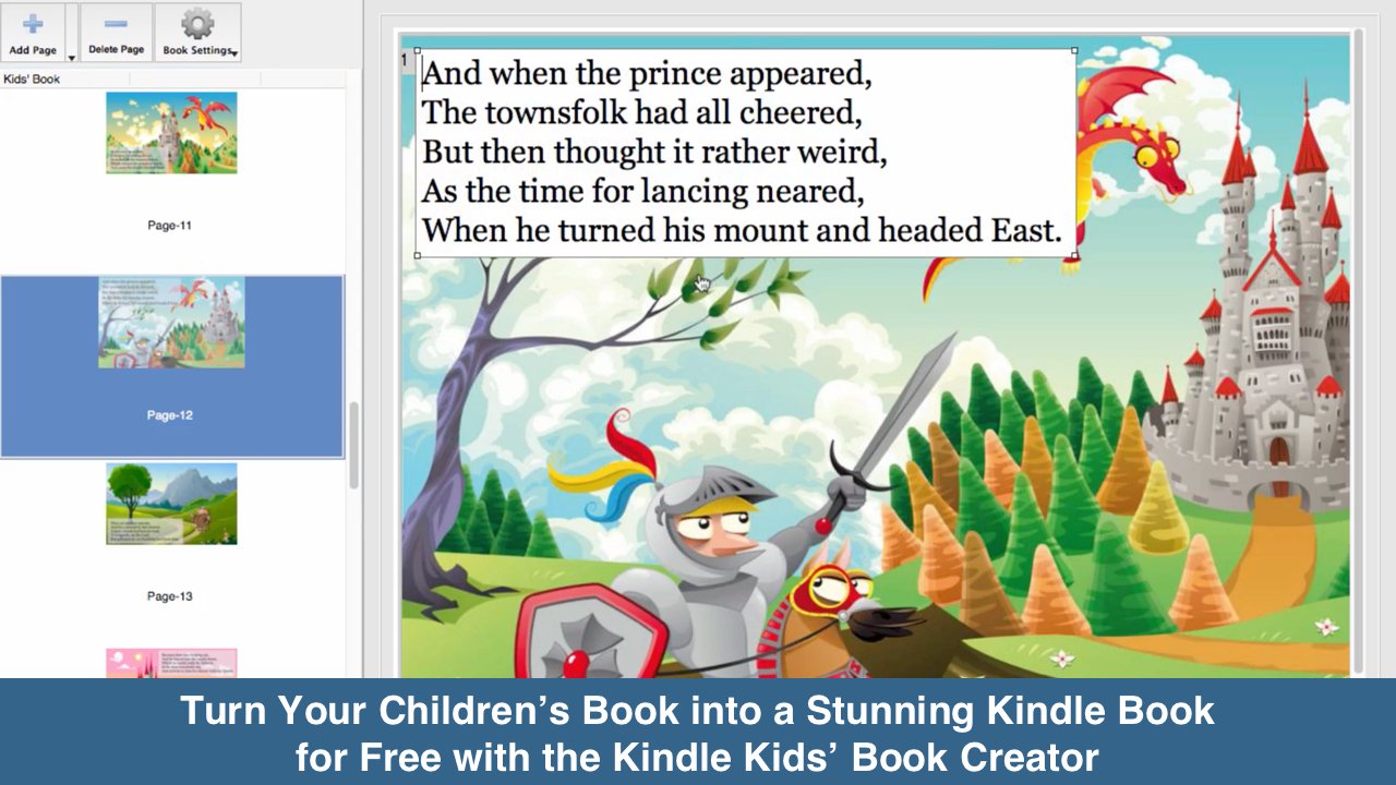 Turn Your Children’s Book into a Stunning Kindle Book for Free with the