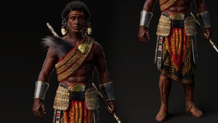 HYPER REALISTIC AFRICAN MALE WARRIOR PART 02