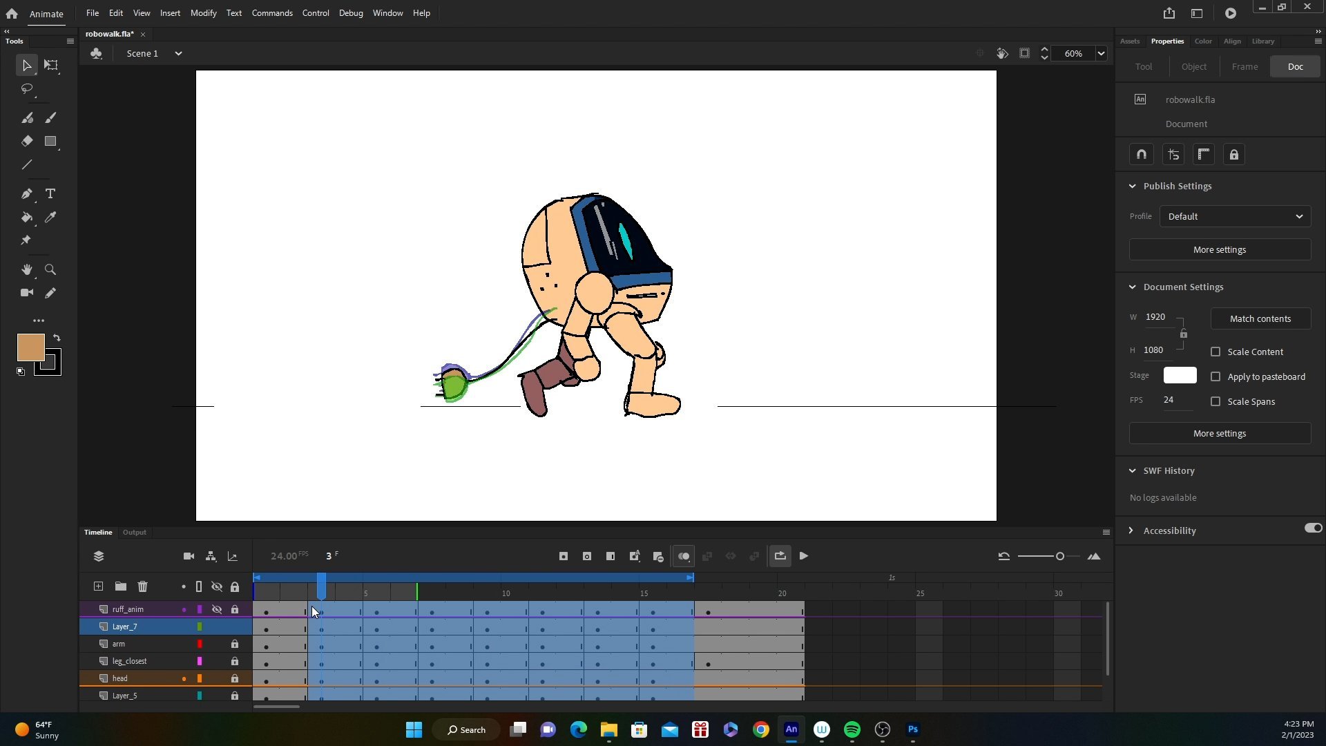 Animação de personagens 2D: crie movimento no Adobe Animate