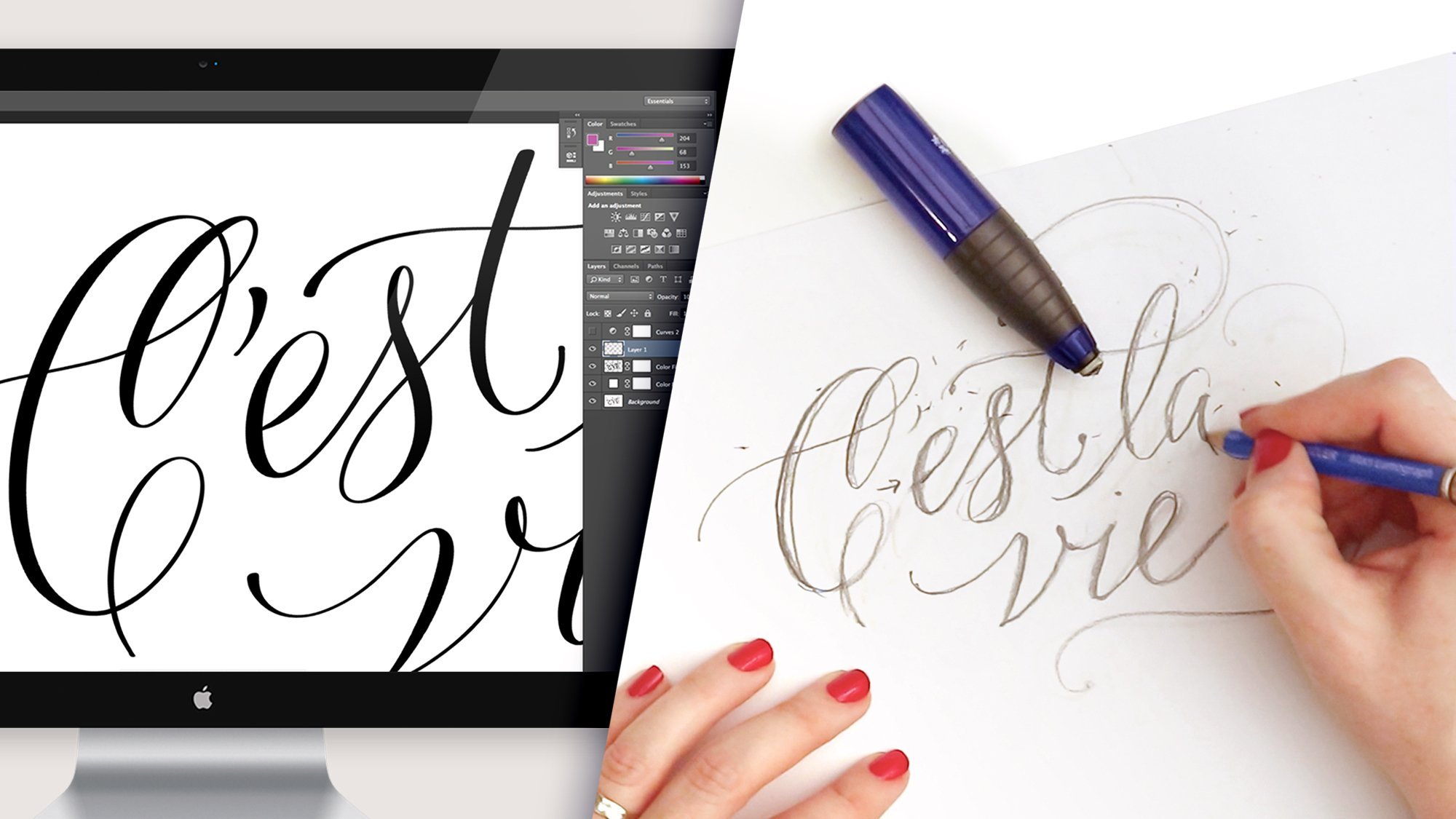 Calligraphy sketch deals