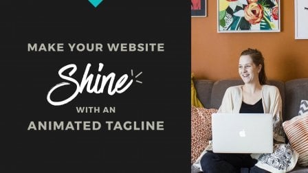 Make Your Website Shine with an Animated Tagline – Using an SVG and CSS Animations