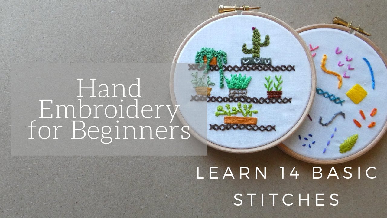 Hand Embroidery for Beginners Step by Step: Learn 14 Stitches and Create  Your First Design, Lucy Old