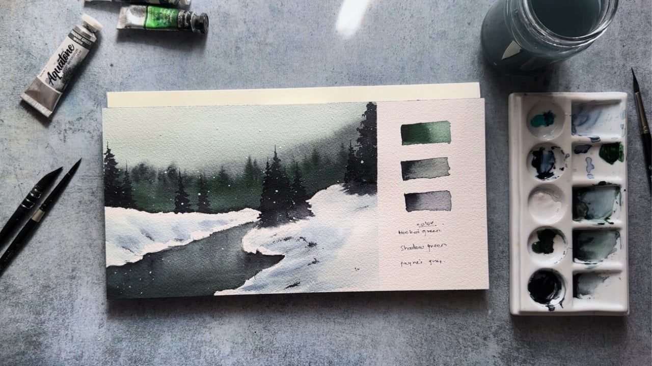 Winter Wonderland Watercolor Class: Chill & Thrill Self-Care Art ...