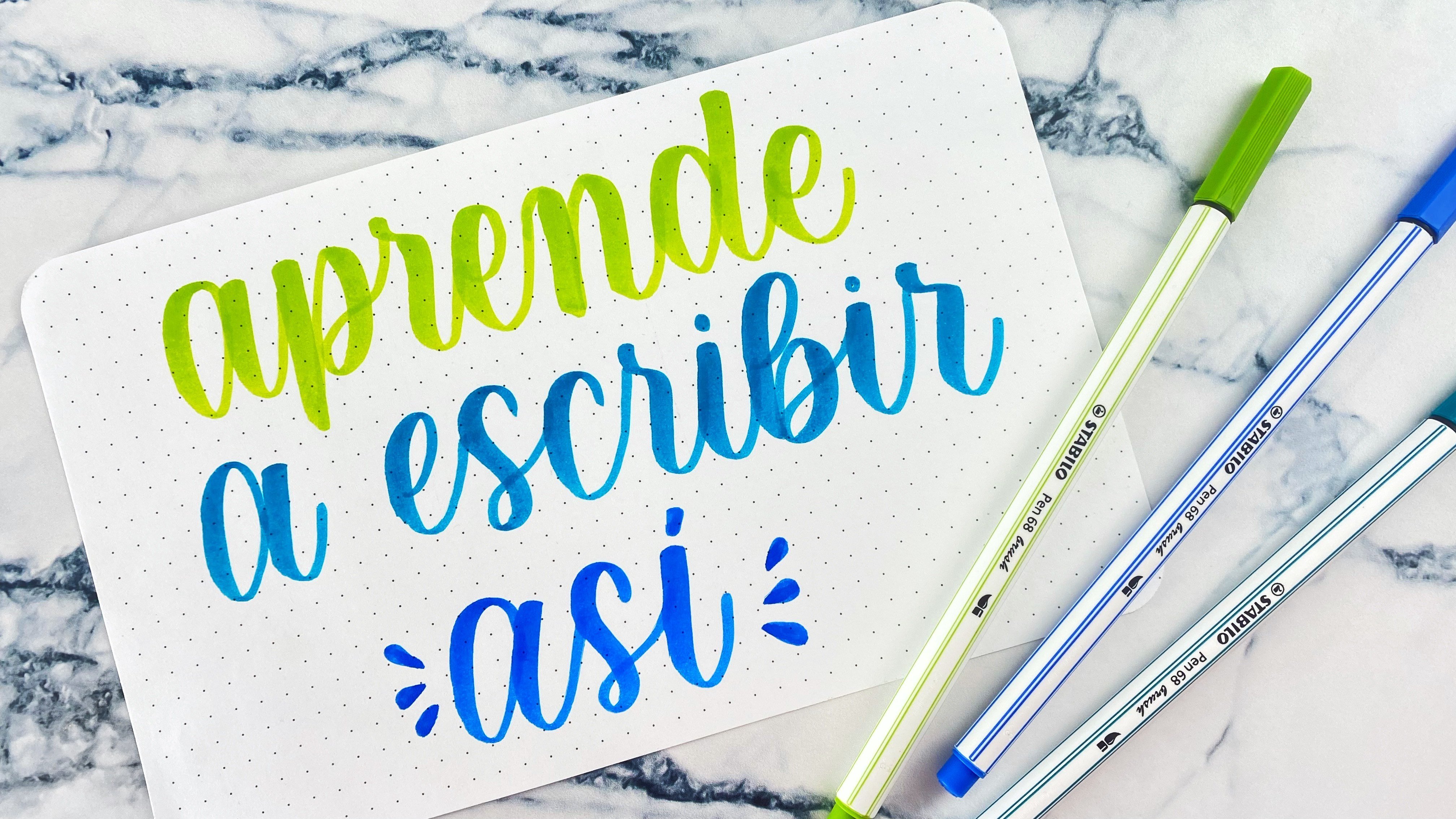 Plantillas de lettering Stabilo