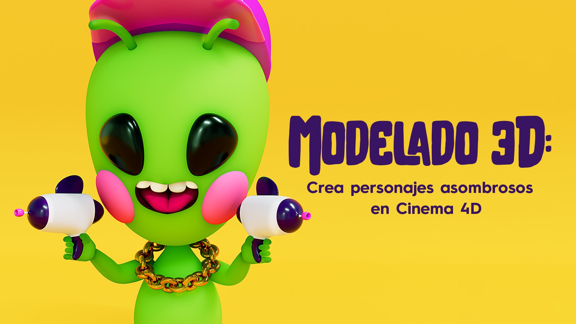 Modelado 3D: Crea personajes asombrosos en Cinema 4D | Cristian Rivas |  Skillshare, image size:1920x1080