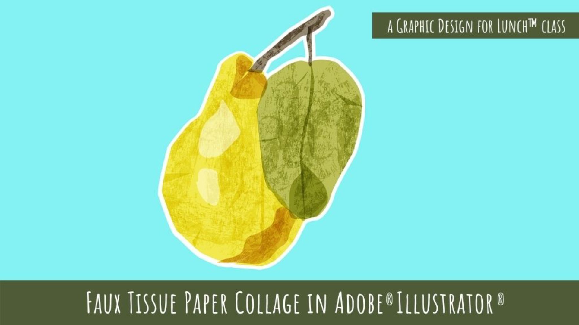 Faux Tissue Paper Collage in Adobe Illustrator - A Graphic Design for  Lunch™ Class, Helen Bradley