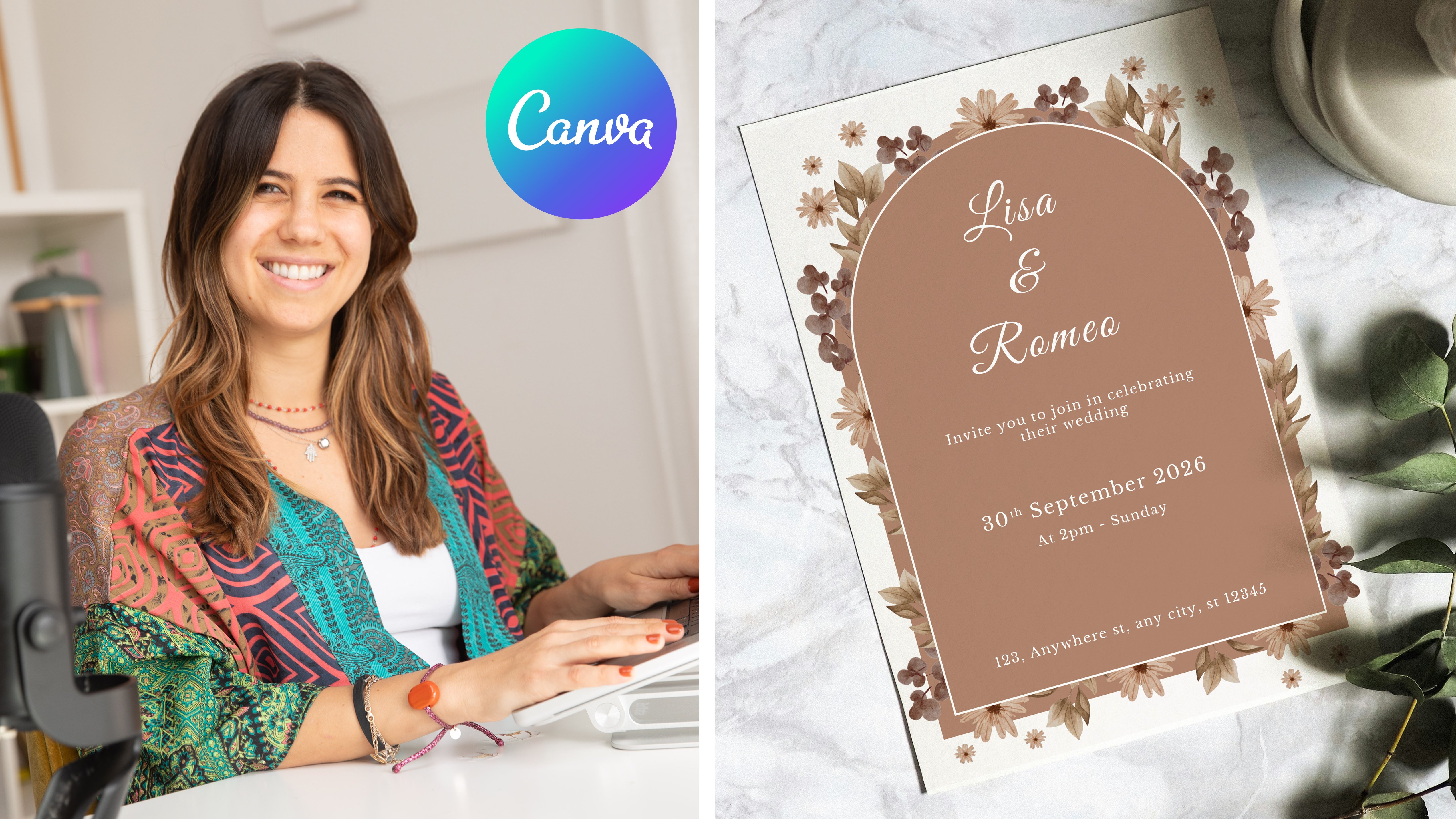 Maestria do Canva: crie convites de casamento e artigos de papelaria ...