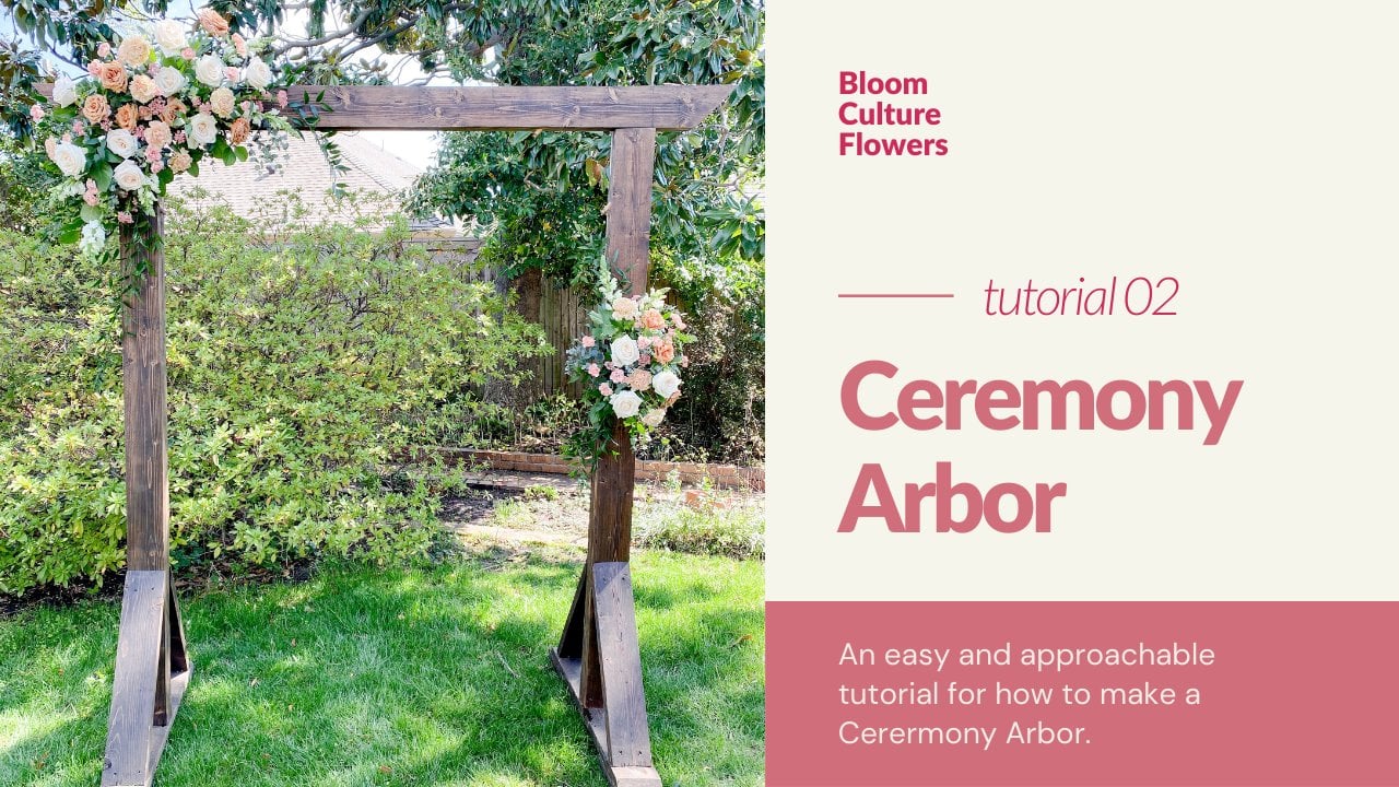 Try These Foam-Free Floral Mechanics for a Wedding Arbor