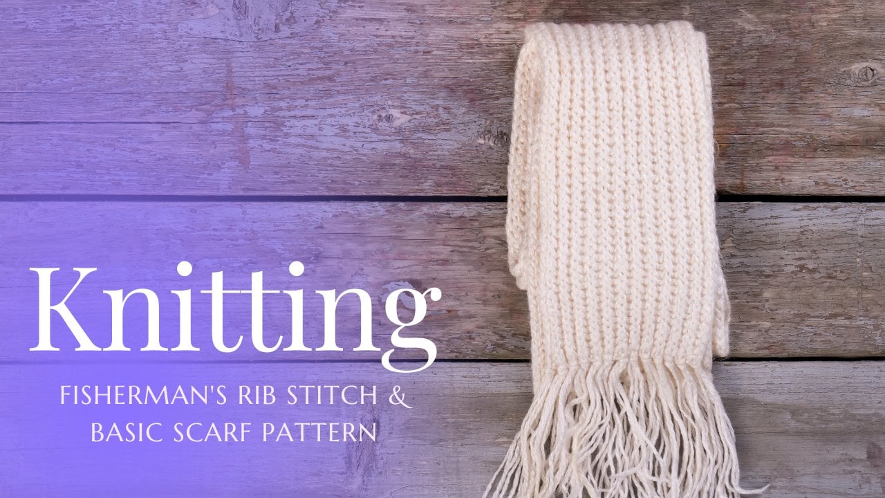 DOUBLE WOVEN RIB STITCH for Beginners (Best Beginner Knit Stitches) 