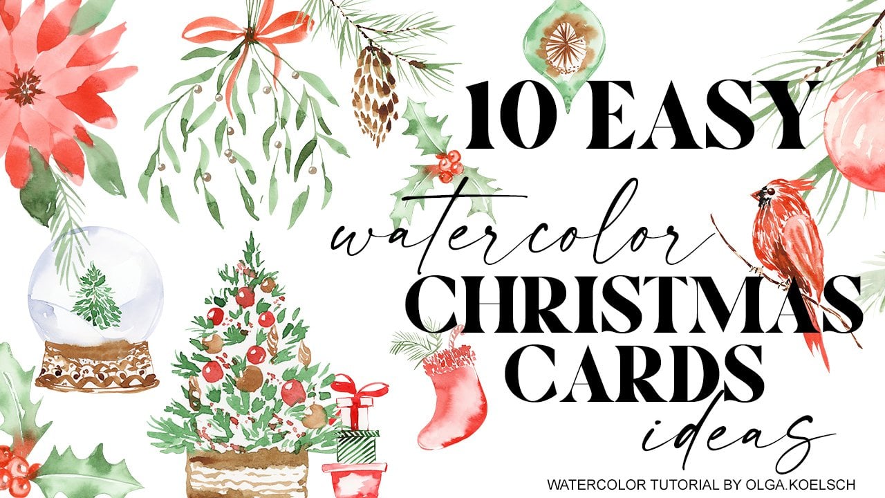 water paint ideas for christmas