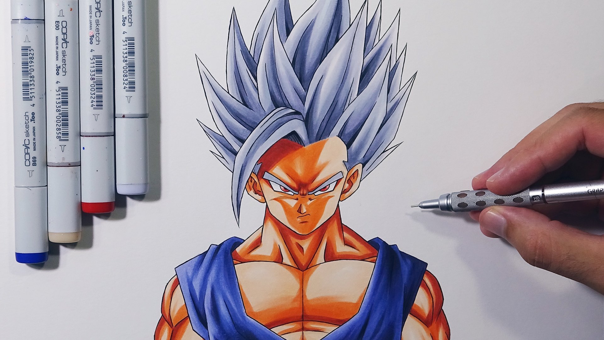 Como desenhar o GOKU BLACK passo a passo/How to draw GOKU BLACK step by  step 