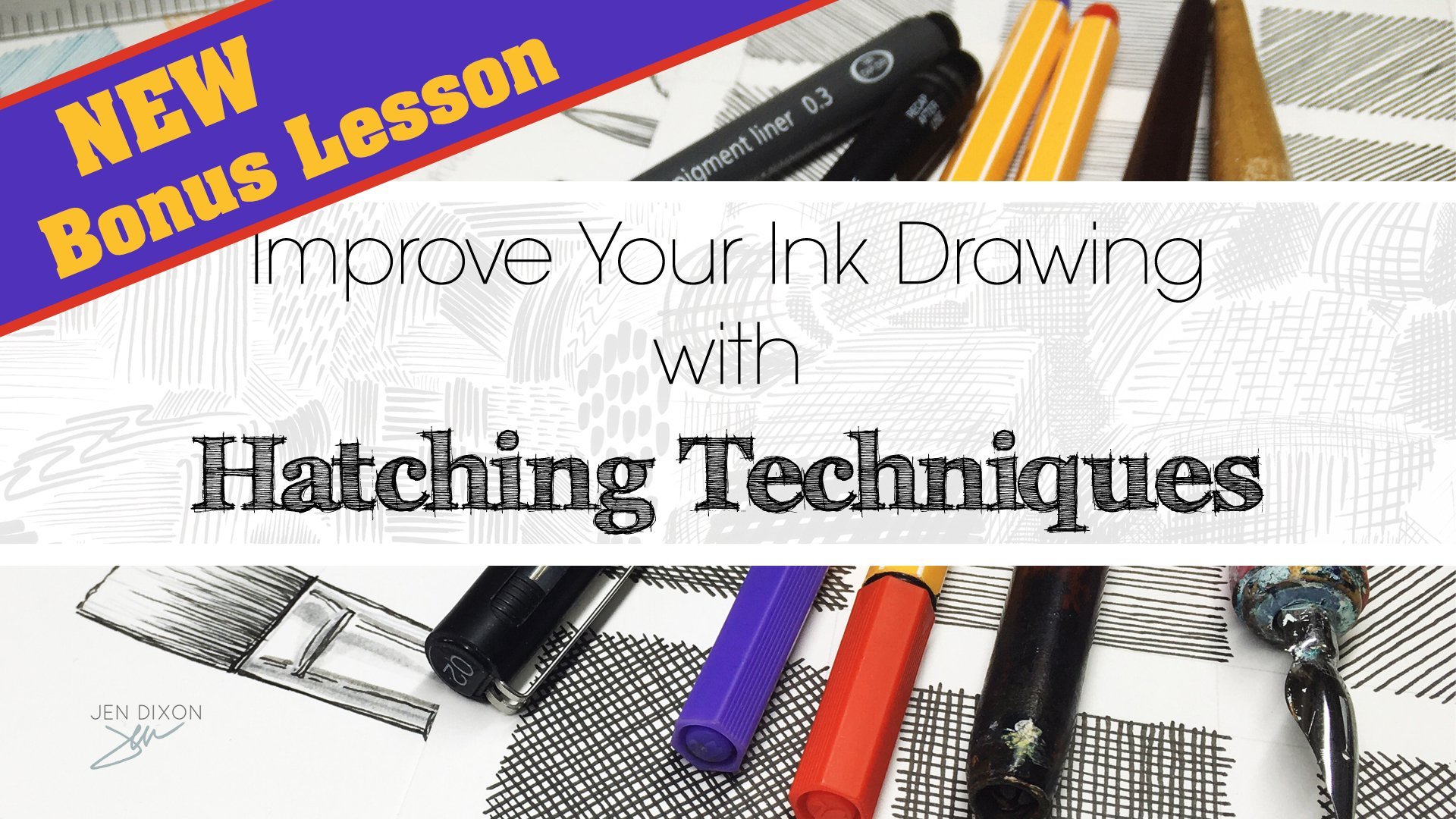 Pen and Ink Technique Chart