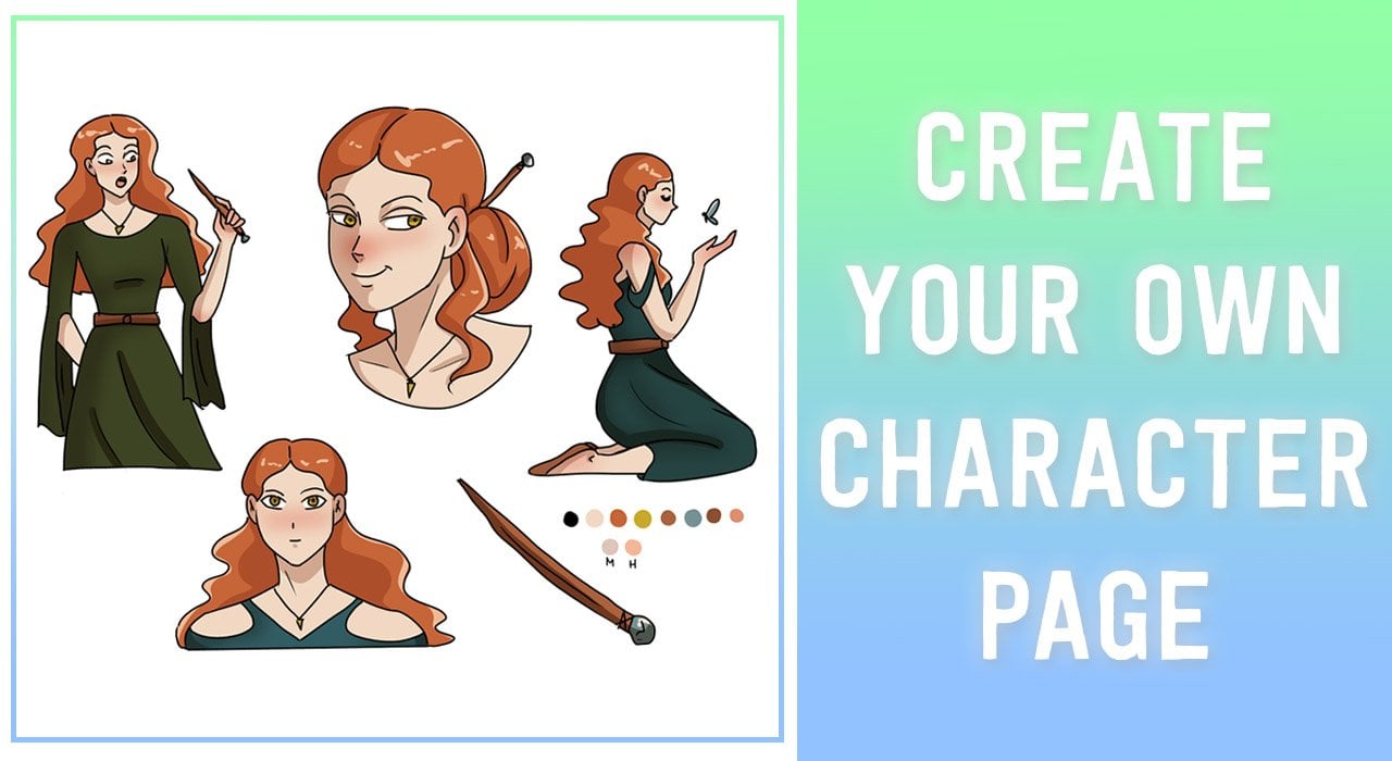 Create Your OWN Character Page For Comics Ariann Aguilar Skillshare   Original