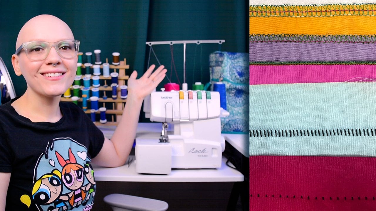 Create Kids Couture: Serging 101: How to Finish a Rolled Hem