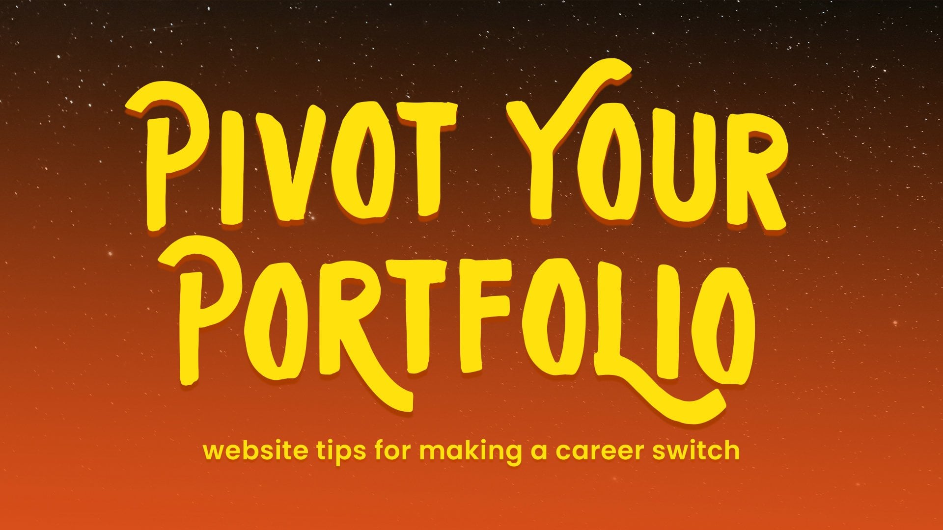 Pivot Pivot Your Portfolio: Website Tips for Job Hunting - $0.00 at Skillshare