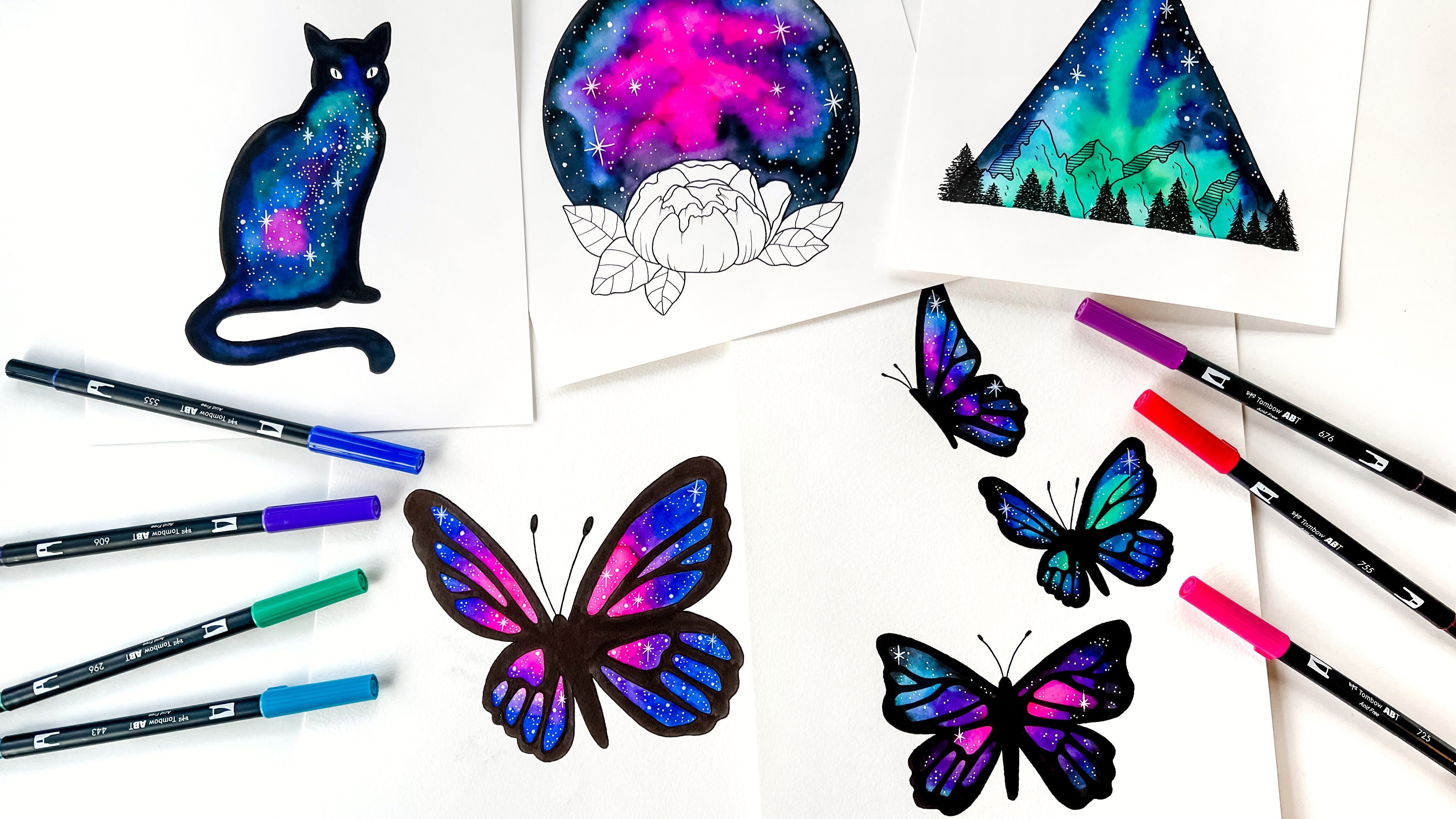 Paint a Beautiful Watercolor Galaxy Using Markers, Jessica Mack