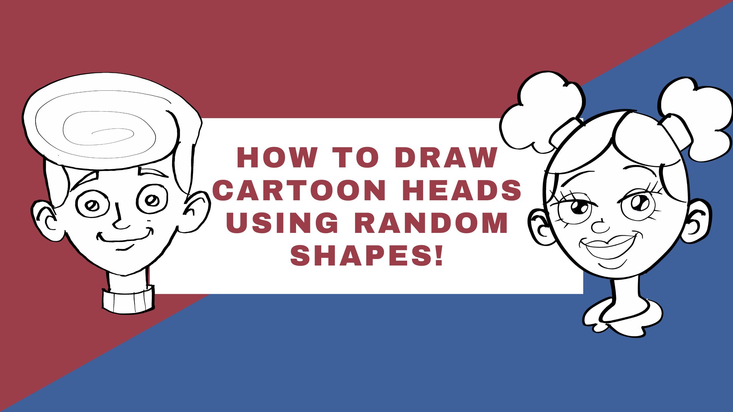 how to draw cartoon faces of people