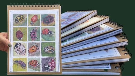 Créer des carnets reliés artisanaux à dessus à la main en utilisant vos œuvres d'art