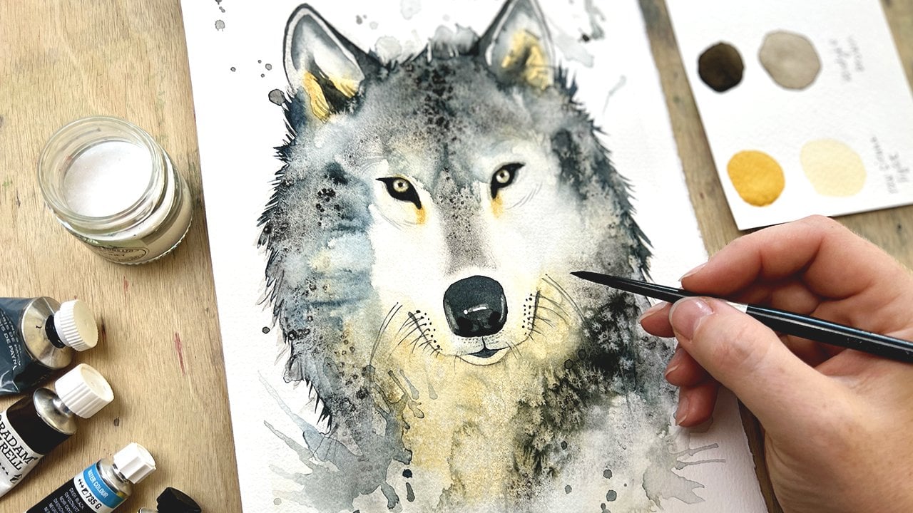 Pintar por números - Lobos - Pinta un cuadro