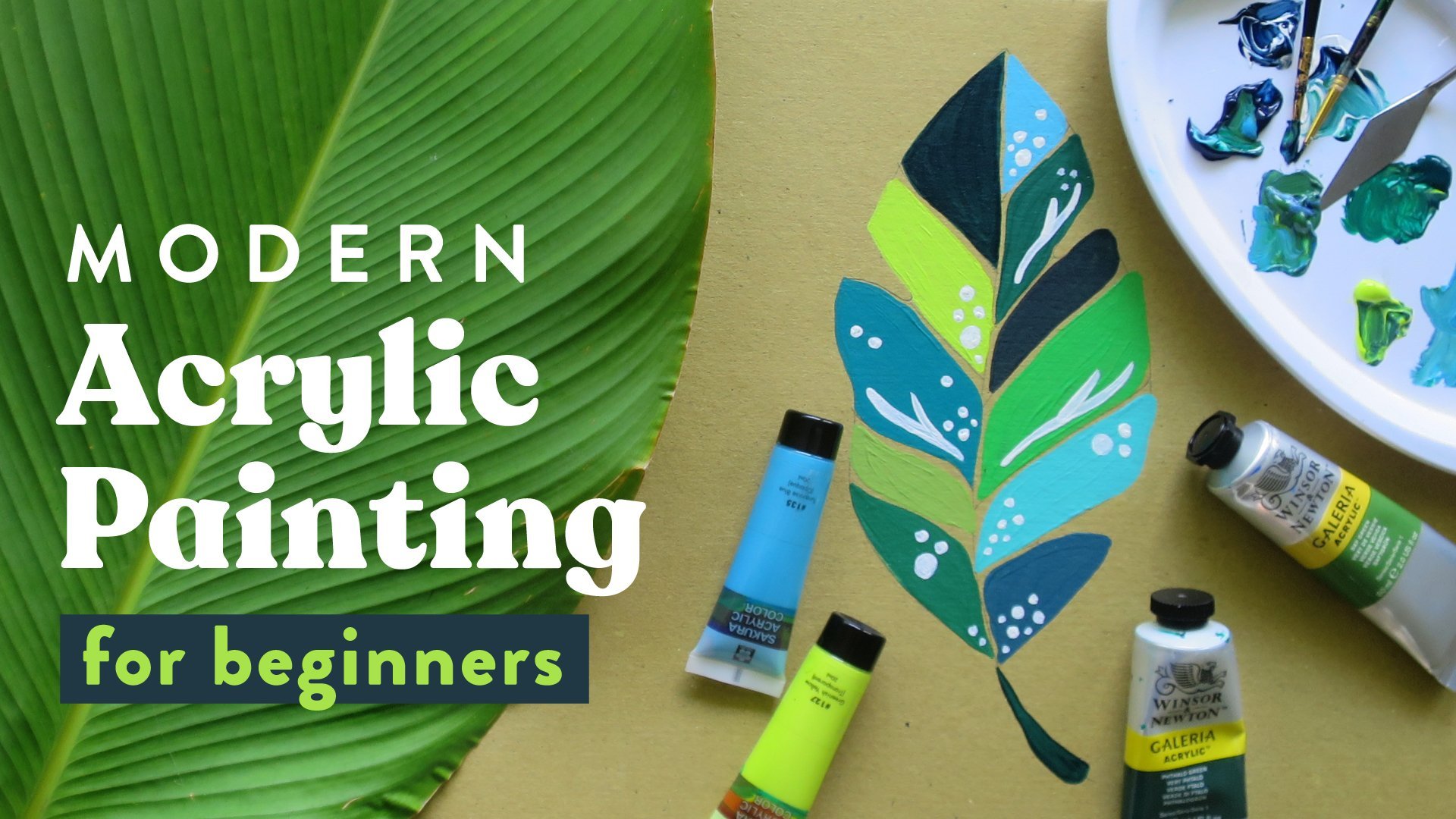 Como Pintar Un Cuadro Con Pintura Acrilica / PAINTING TUTORIAL Acrylic For  Beginners 